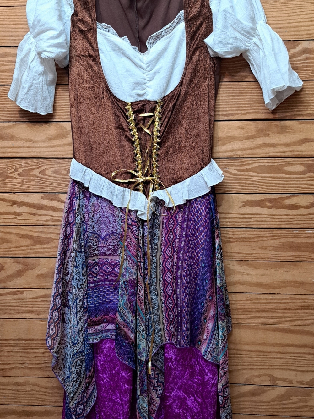 Ladies Barmaid Wench Pirate Festival Dress Costume Sz Large